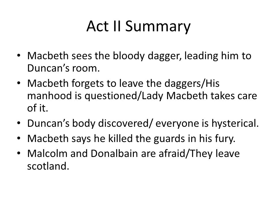 Essay questions macbeth act 2